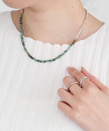 ターコイズショートネックレス