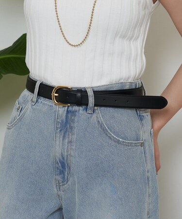 ワイドレザーベルト