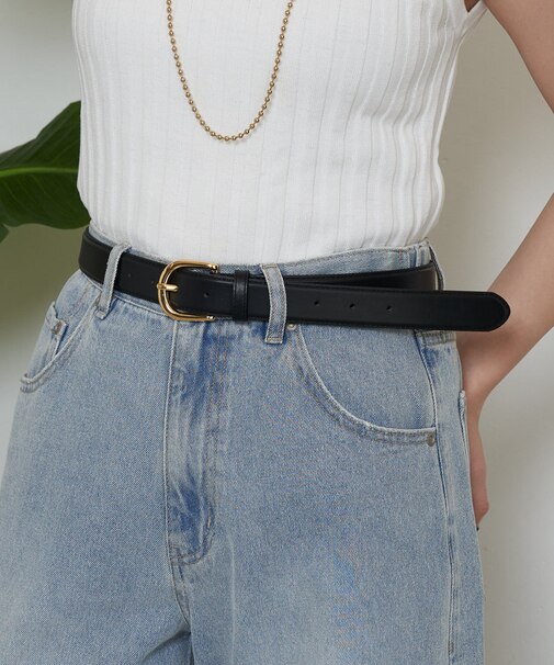 ワイドレザーベルト