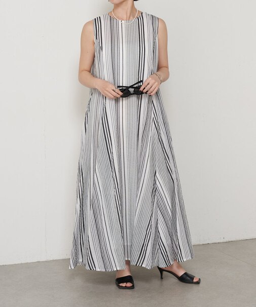 綿ボイル2WAYフレアワンピース