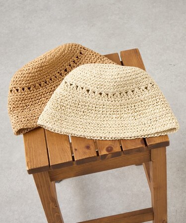 スカシ編みベルハット