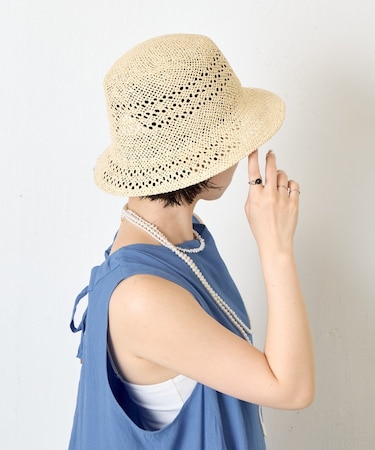 ペーパー透かし織りハット