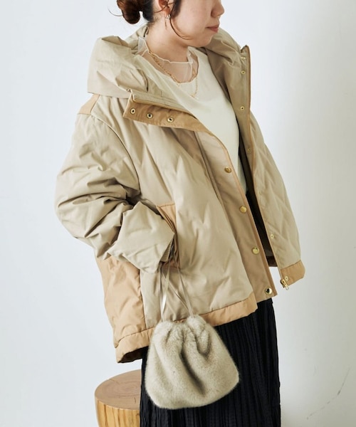 GALLARDAGALANTE 配色テントライン　ダウンジャケット リクエスト多数】配色テントラインダウンジャケット｜ガリャルダ