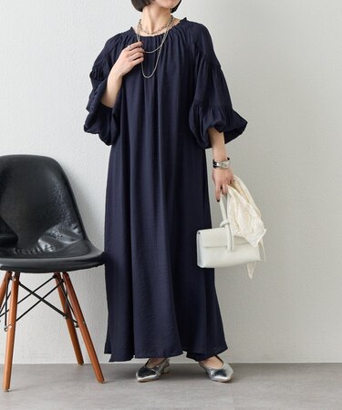 【WEB限定カラー登場！】リネンライクタックワンピース