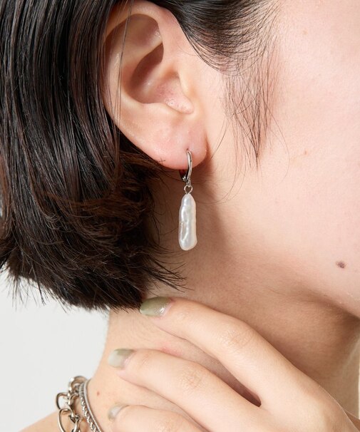 淡水パールナローピアス