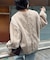 バックレースアップニット