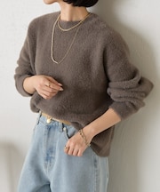 【大人気リバイバル】ラメフェザーソフトニット