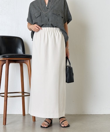 ウールライクキャタピラースカート