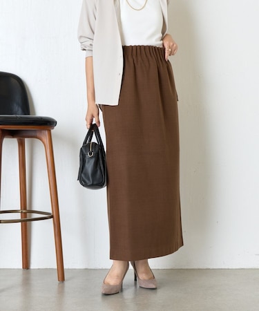 ウールライクキャタピラースカート