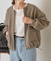 ウールライクファスナージャケット