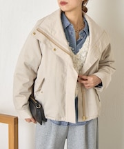 【首元まであったか】中綿スタンドネックジャケット