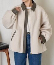 エコレザーボアジャケット