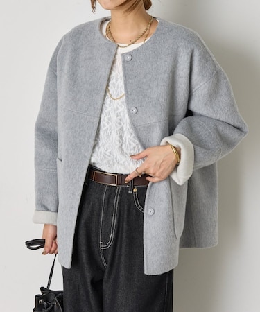 リバーシブルコクーンジャケット