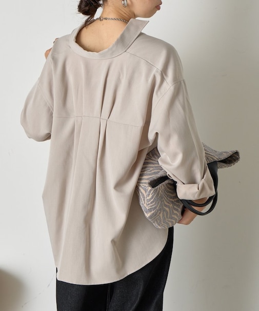 バックタックチェックシャツ