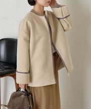 テープラインコクーンコート