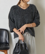 ソフトシャギーキモウニット