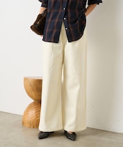 ウォームサテン切替イージーパンツ