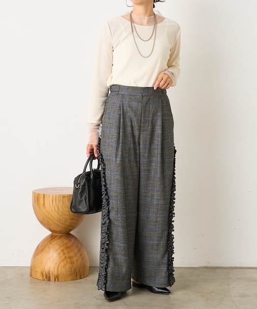 アーチフリルパンツ