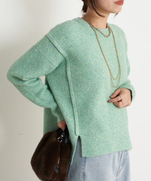 ビッグ変形ニット