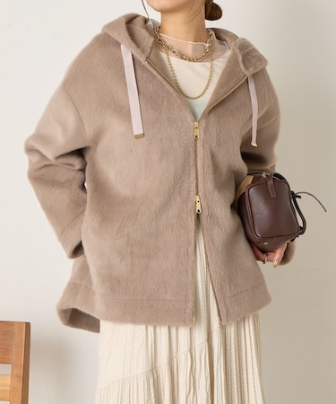 エコファーフードジャケット