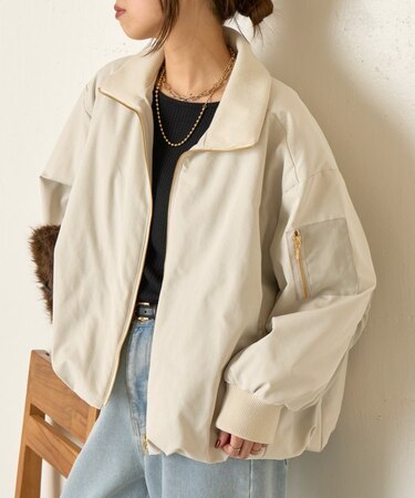 中綿バルーンジャケット