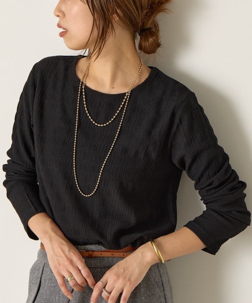 ストレッチジャガードカットソー