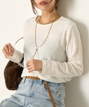 ストレッチジャガードカットソー