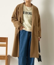 ウール混ロングコート