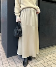 シャイニーラメロングスカート