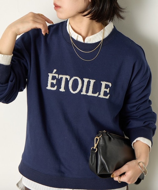 ラメロゴ裏毛プルオーバー