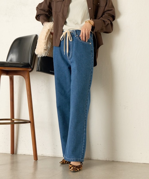 ストレートコードデニムパンツ