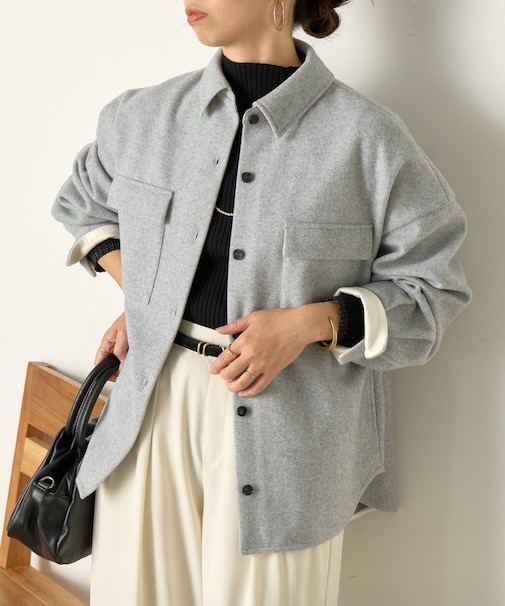 ウールライクオーバージャケット