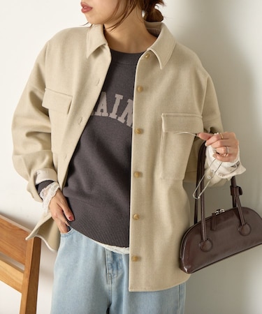 ウールライクオーバージャケット