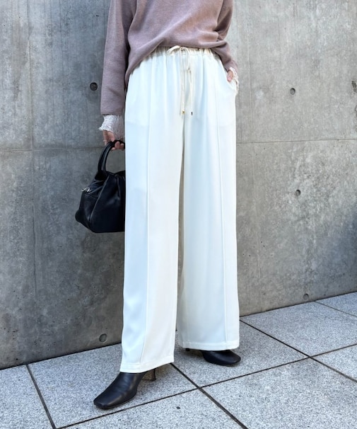 【2サイズ展開/WEB限定カラー有】トロミイージーパンツ