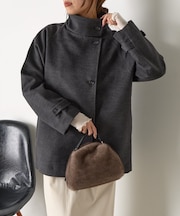 ウールライクスタンドジャケット