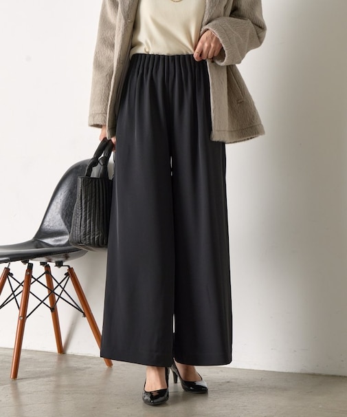 トロミキャタピラーワイドパンツ