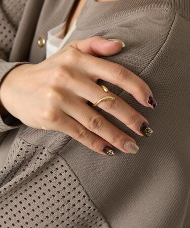 ツマミデザインリング