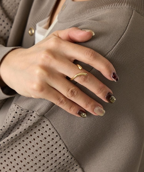 ツマミデザインリング