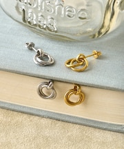 ダブルサークルピアス