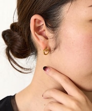 ダブルサークルピアス