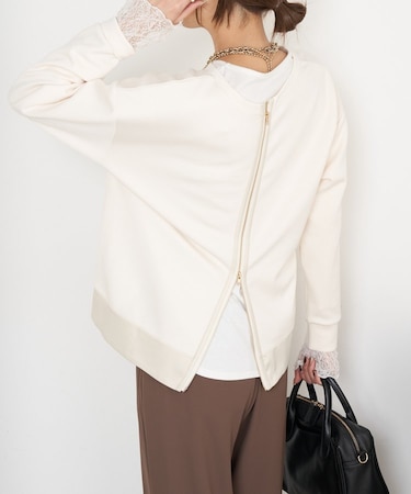 Wファスナーダンボールプルオーバー