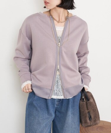 Wファスナーダンボールプルオーバー