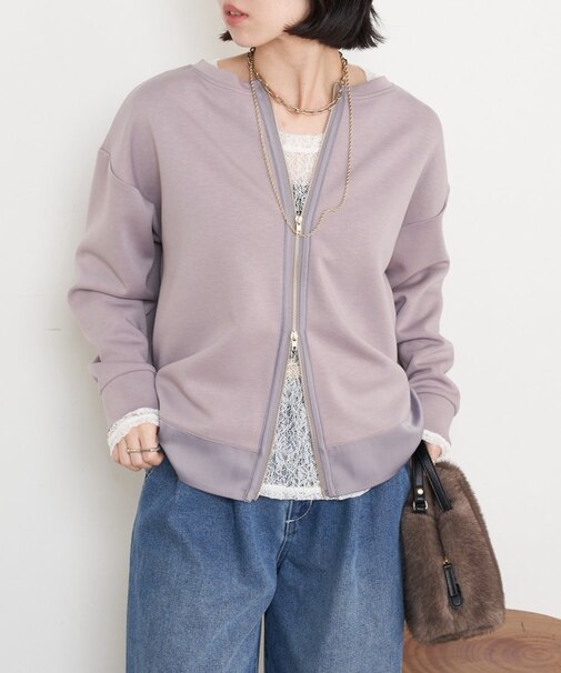 Wファスナーダンボールプルオーバー