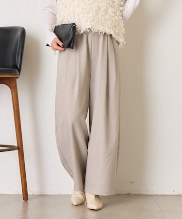 【やわらぐ艶カーブ】メランジカーブパンツ