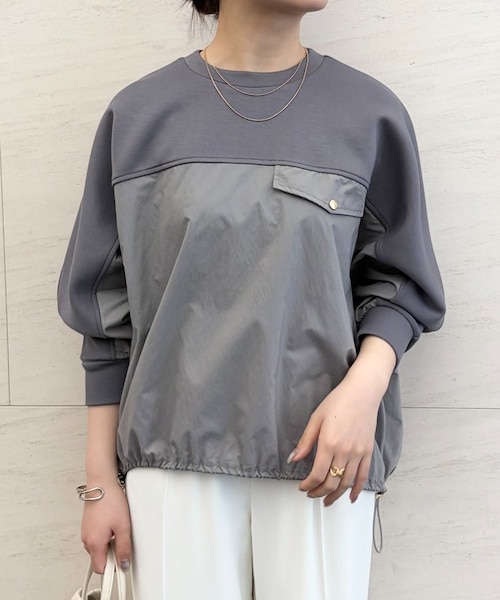 boussole×qualite】クロシェネックレスロンT｜デザインワークスの