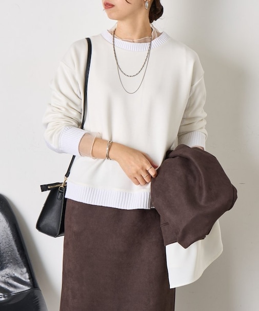 【一枚で映える】ケーブルドッキングプルオーバー