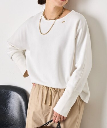 【後ろ姿で差をつける】ドルマンバックジッププルオーバー