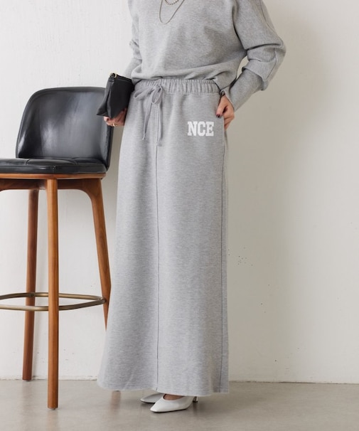 【あったか裏起毛】イージースエットロゴスカート