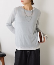 【2点セット/春まで着れる】2セットシアーロンT