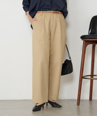 【キレイ目カジュアル】ストレートチノパンツ